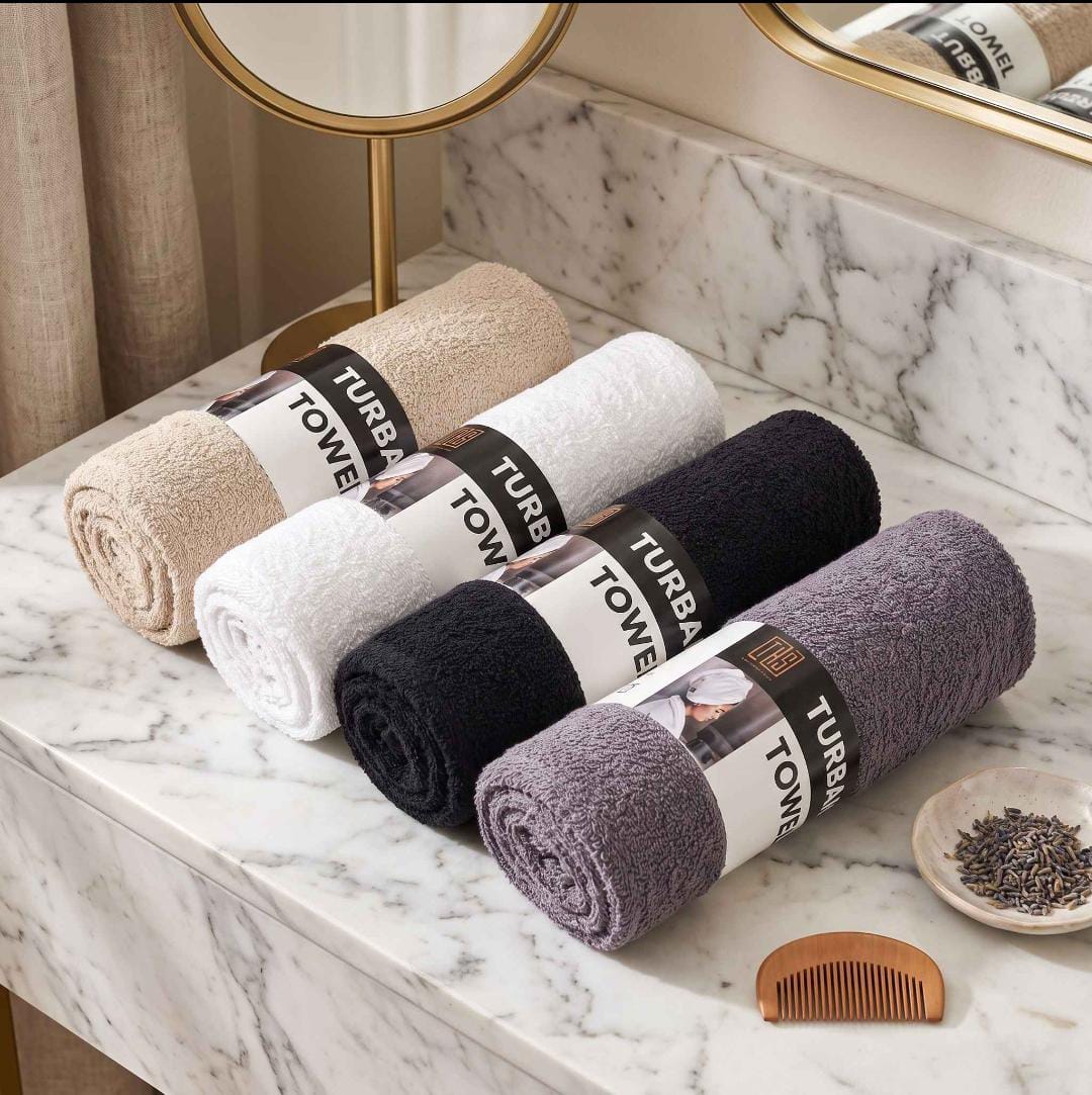 Premium Turban Towel - Random Color