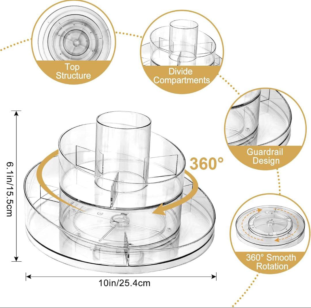 360° Rotating Makeup Storage Organizer