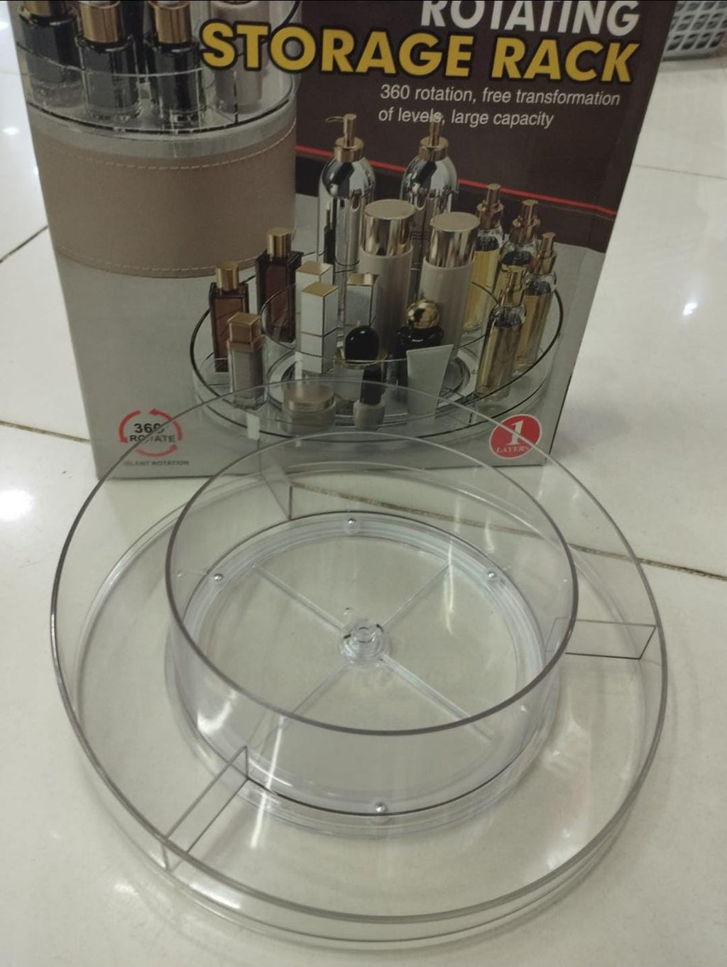 360° Rotating Makeup Storage Organizer