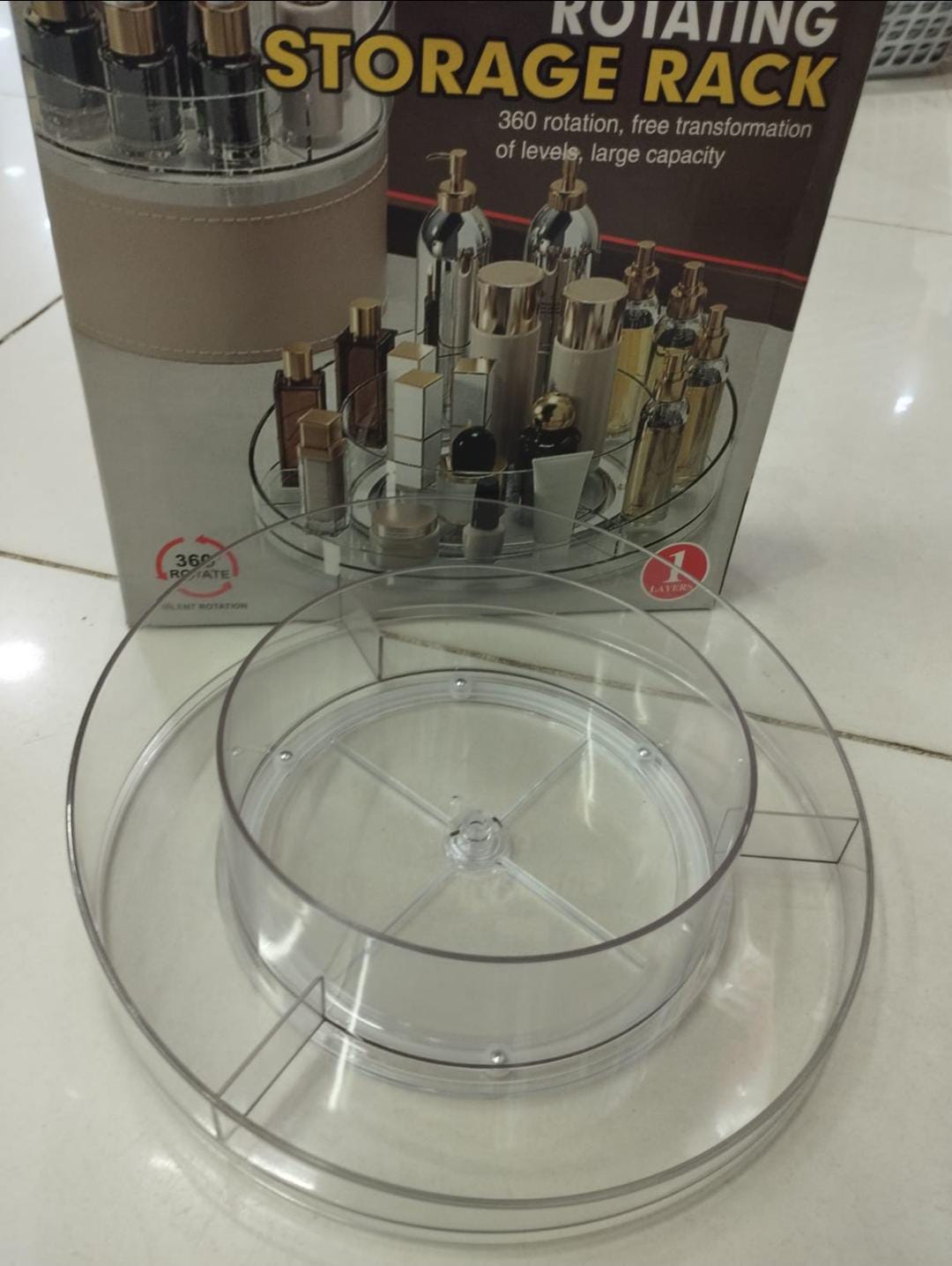 360° Rotating Makeup Storage Organizer