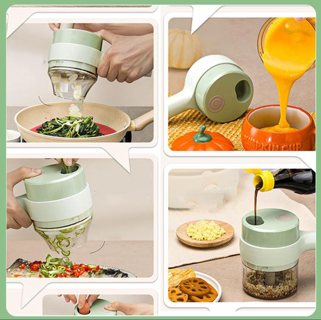 Electric Handheld Vegetable Cutter Slicer Multifunctional Food Chopper Compact Durable And Easy To Use Kitchen Tool