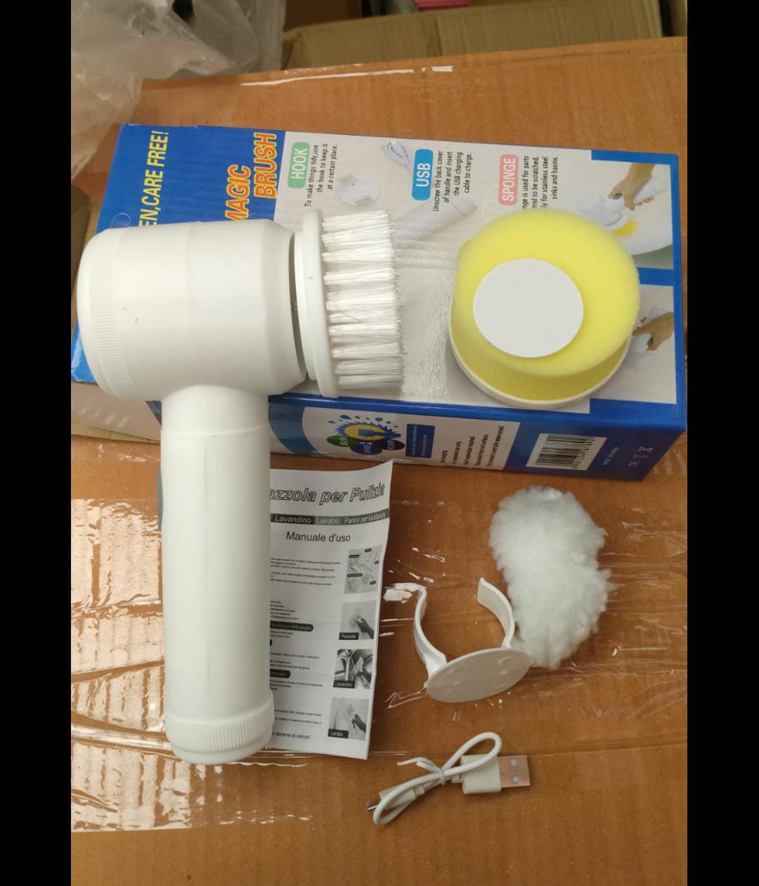5-In-1 Handheld Electric Cleaning Brush - Household Accessory Designed For Surface Cleaning And Daily Maintenance Routine