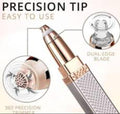 Updated Design 2-in-1 Flawless Eyebrow Trimmer | USB Rechargeable 2 in 1 Flawless Trimmer With Wire & Cleaning Brush | Eyebrow & Upper Lips Trimmer For Women (Rechargeable)